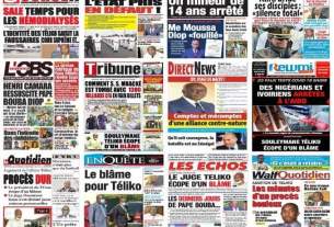 Imaged 'illustration les quotidiens mardi 1er décembre 2020.