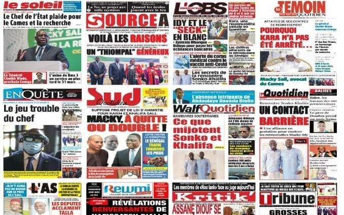 Revue de la presse sénégalaise du mercredi 9 décembre 2020.