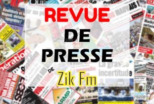Revue de presse sénégalaise de Zik fm.