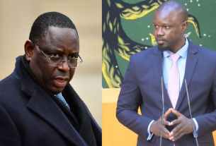 Photo de Ousmane sonko et macky sall.