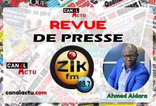 Revue de presse de Zik FM en Wolof.
