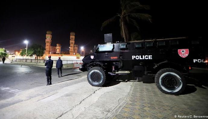 Voiture de la police sénégalaise.