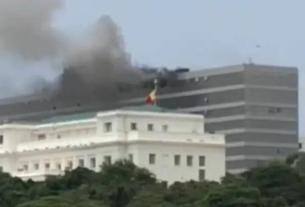 Incendie au building administratif