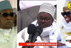 Photo du Khalife Général des Mourides et Serigne Babacar Sy Mansour.