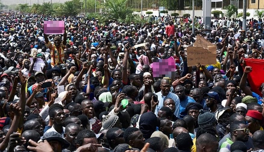 illustration manifestation de rue.