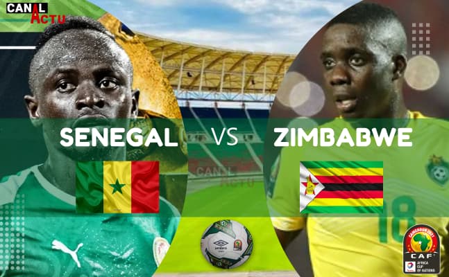 CAN Cameroun 2021 Sénégal vs Zimbabwe.