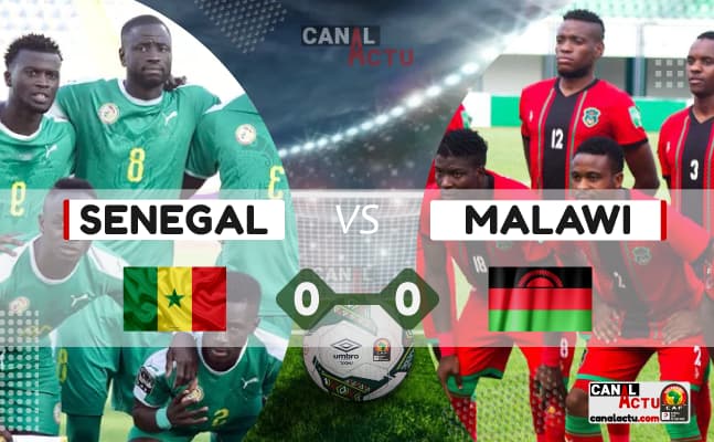 CAN 2021 Sénégal vs Malawi.