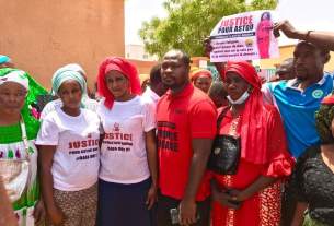 Louga : les populations ont manifesté pour dénoncer le décès de Astou Sokhna avec Guy Marius Sagna