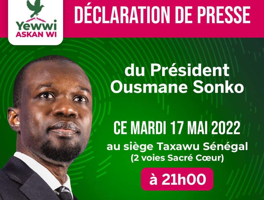 Ousmane SONKO en conférence de presse : " Macky SALL ne connaît que le rapport de force..."