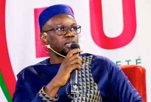 Le président Ousmane Sonko.