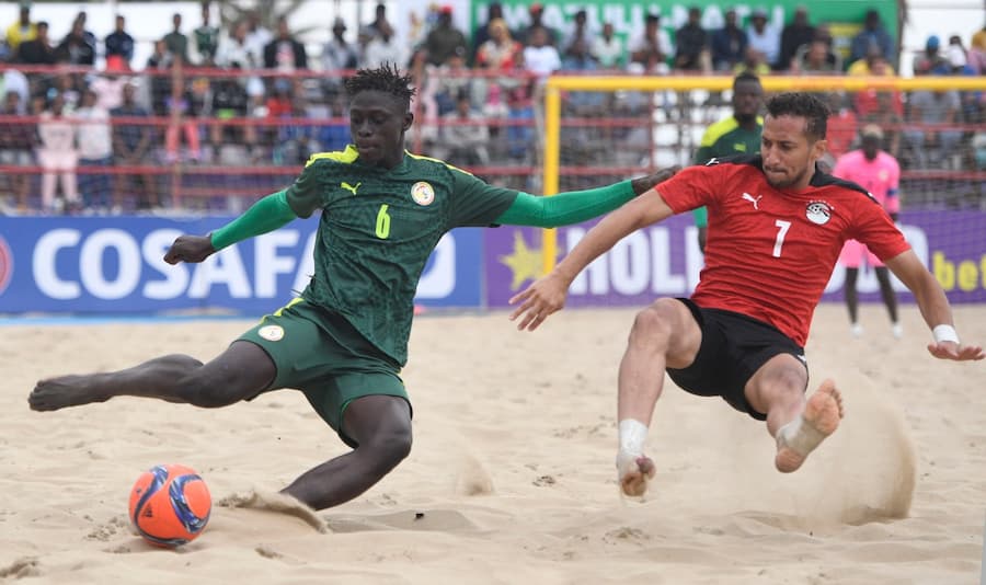 Beach Soccer Les Lions du Senegal vs Egypte en Coupe Cosafa.