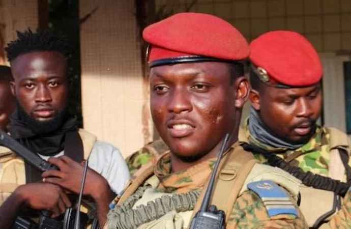 Le capitaine Ibrahim Traoré, président de la transition, Burkina Faso