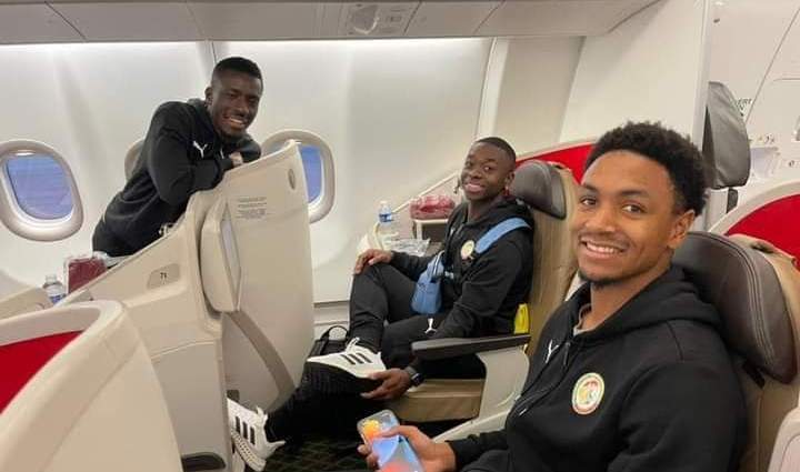 Qatar 2022, Lions du Sénégal avion