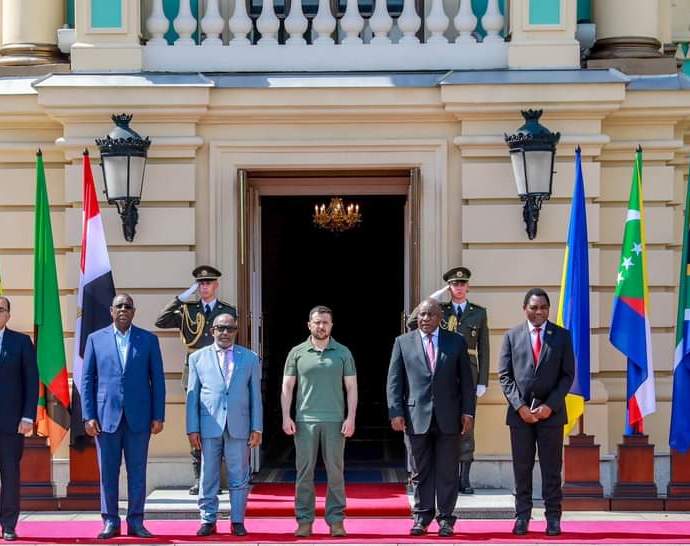 Le groupe de médiation africaine à Kiev