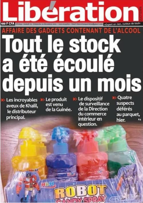 Une du quotidien libération du samedi 19 décembre 2020.