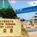 ucad université cheikh anta diop et ugb de Saint-Louis.
