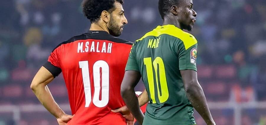 Mohamed Salah et Sadio Mané en équipe nationale.