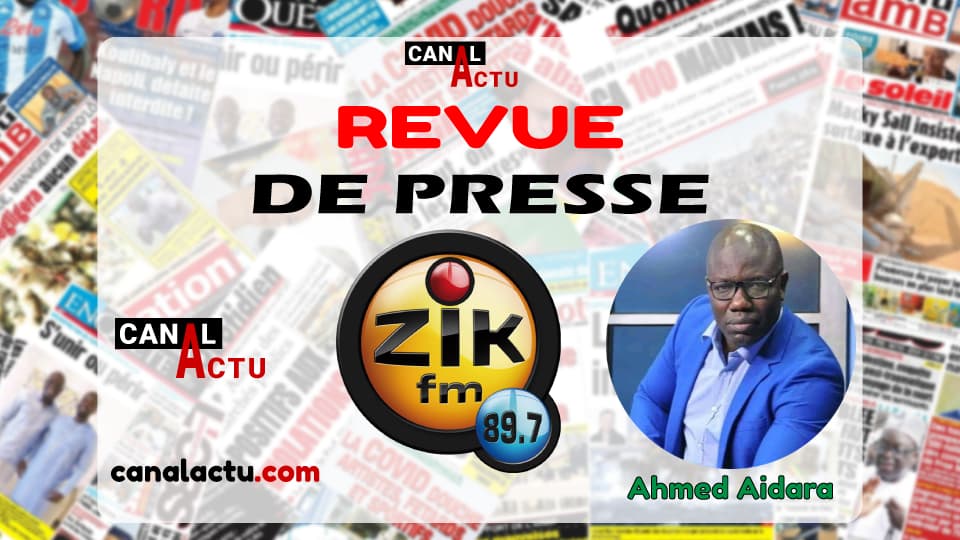 Revue de presse de Zik FM en Wolof.